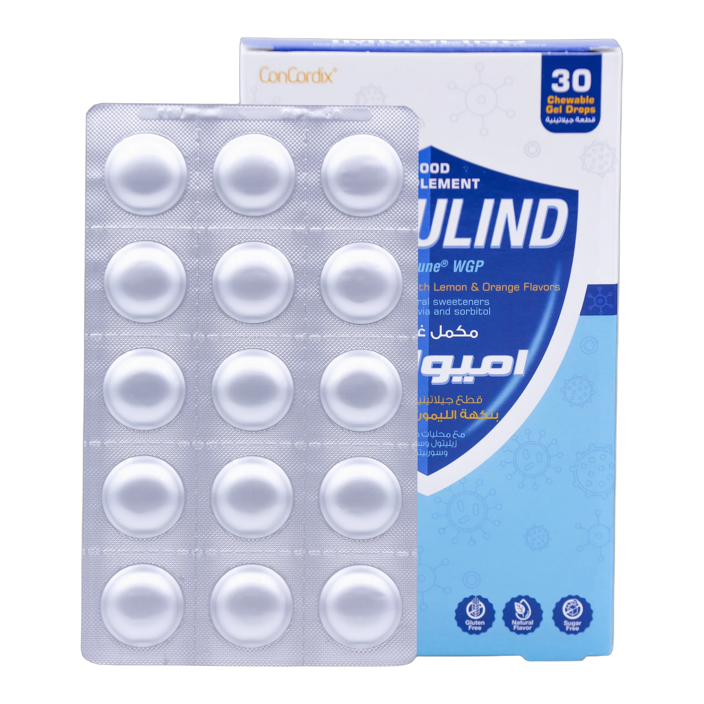 Immulind Fish Oil 0.459g with Beta Glucan Lemon and Orange Flavor 30 Gummies