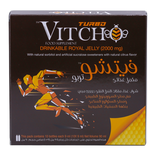 Vitcho Turbo Royal Jelly 2g Natural Citrus Flavor 10 Bottles