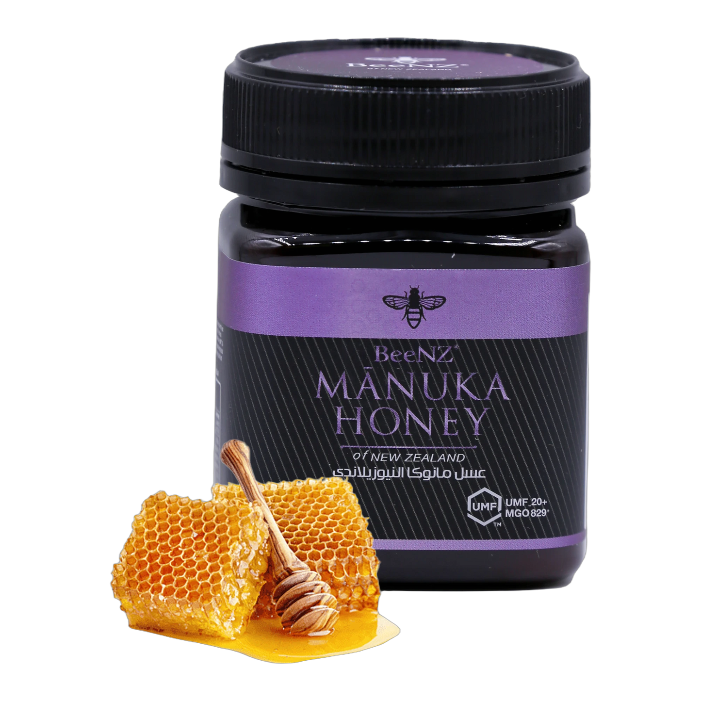 BeeNZ Manuka Honey New Zealand UMF +20 250 g
