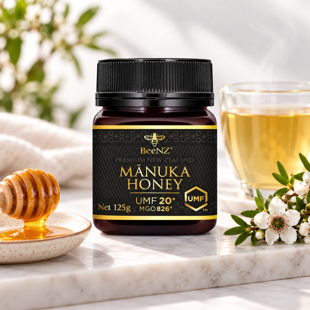 BeeNZ Manuka Honey New Zealand UMF +20 250 g
