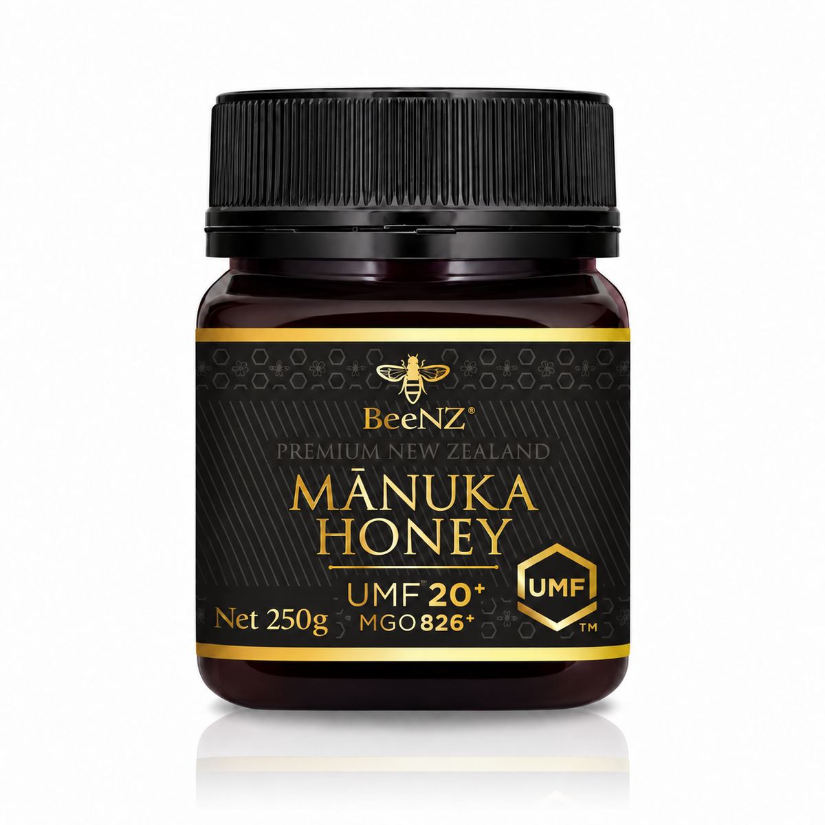 BeeNZ Manuka  Honey New Zealand UMF +20 250 g