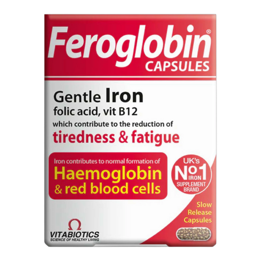 Feroglobin Iron Folic Acid and Vitamin B12 30 Capsules