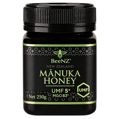 BeeNZ Manuka  Honey New Zealand UMF +5 250 g