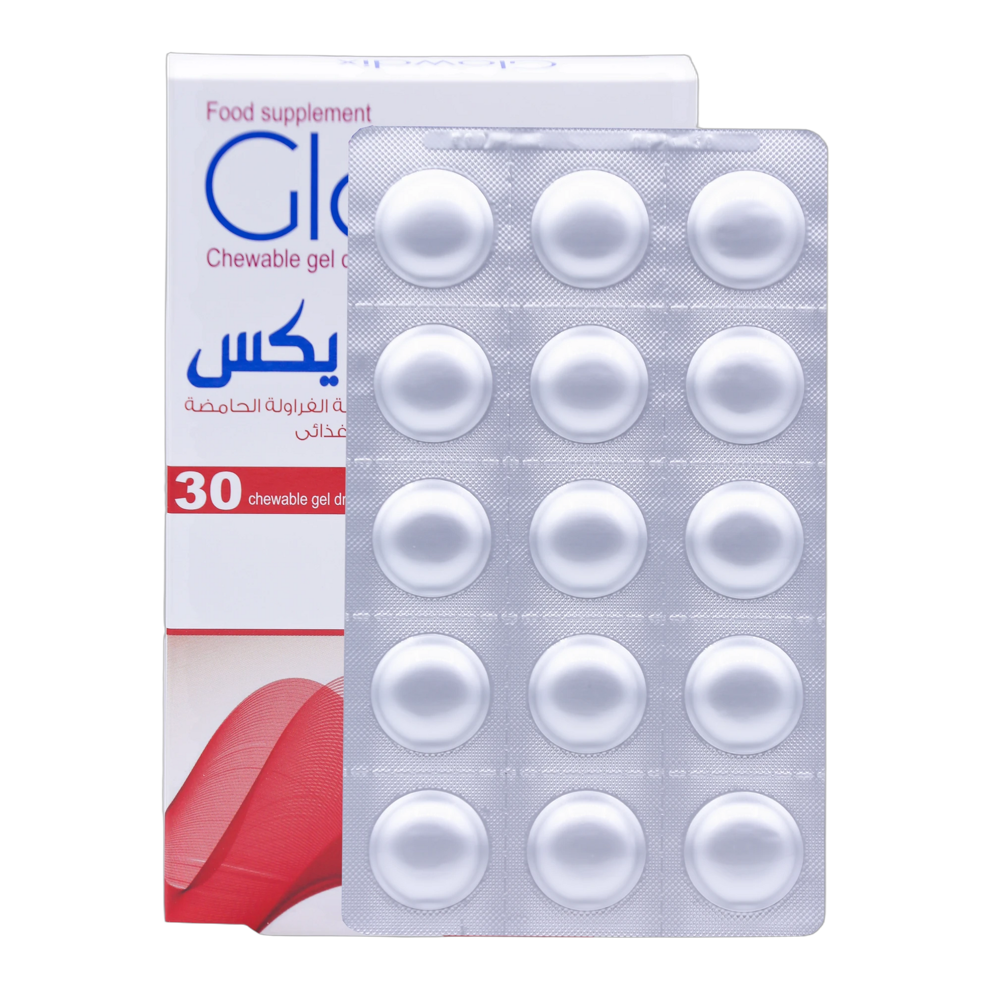 Glowdix Argan Oil Fish Oil 0.398g Strawberry Flavor 30 Gummies