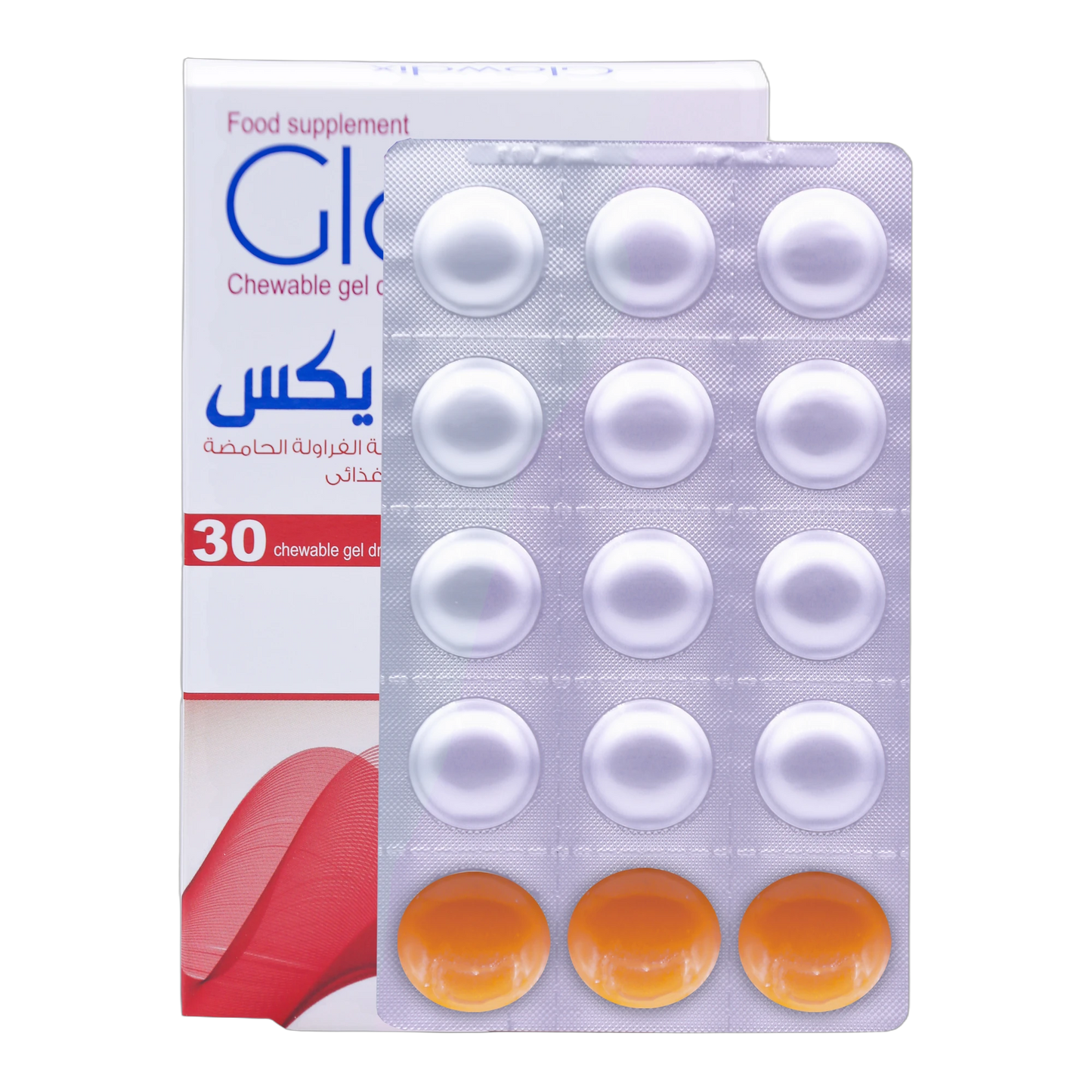 Glowdix Argan Oil Fish Oil 0.398g Strawberry Flavor 30 Gummies