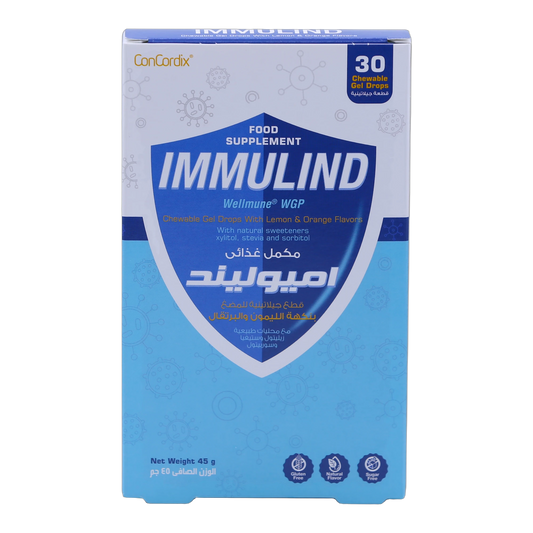 Immulind Fish Oil 0.459g with Beta Glucan Lemon and Orange Flavor 30 Gummies