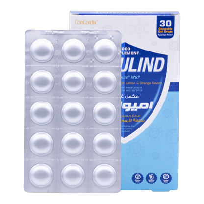 Immulind Fish Oil 0.459g with Beta Glucan Lemon and Orange Flavor 30 Gummies