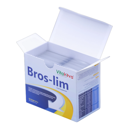 Broslim Pineapple Enzyme Digestive Enzymes Orange and Lemon Flavor 30 Sachets