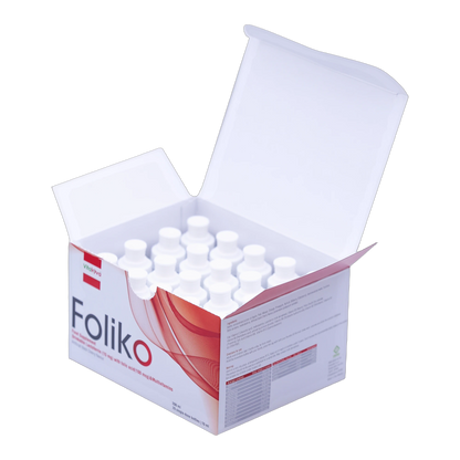 Foliko Lactoferrin with Folic Acid and Multivitamins Blackcurrant Flavor 20 Bottles