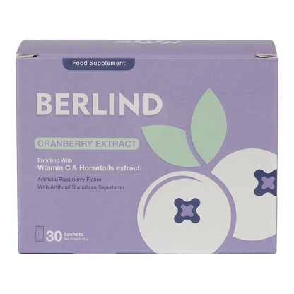 Berlind Cranberry Extract 36% PAC with Herbal Extracts and Vitamin C 10 Sachets