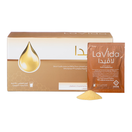 Lavida Collagen 10g with Multivitamins and Antioxidants Lemon Flavor 30 Sachets