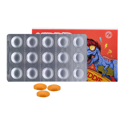 Kiddie Multivitamins Vitamin C 15 mg and Vitamin D3 5 mcg Lemon Orange, Strawberry Flavor 30 Gummies