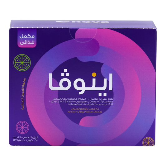 Enova Inositol 2g and Hydrolyzed Chicken Collagen 150 mg Lemon Flavor 117g 30 Sachets