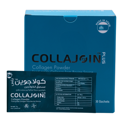 Collajoin Plus Bovine Hydrolyzed Collagen 9.9 g with Vitamin C and Curcumin 30 Sachets