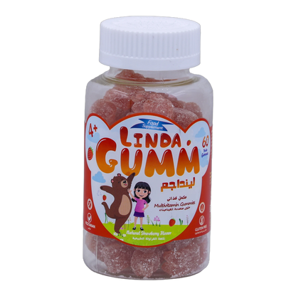 Lindagumm Multivitamins Strawberry Flavor 60 Gummies