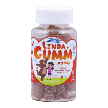 Lindagumm Multivitamins Strawberry Flavor 60 Gummies
