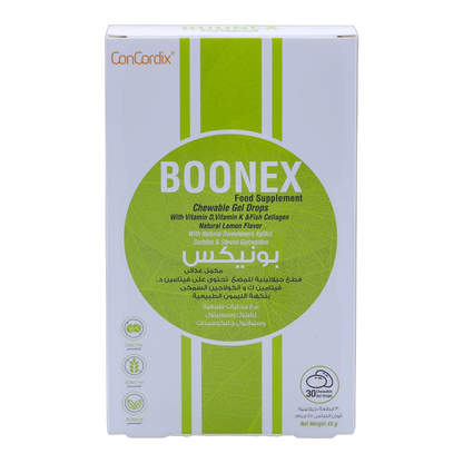 Boonex Collagen 225mg with Vitamin D3 Lemon Flavor 30 pieces
