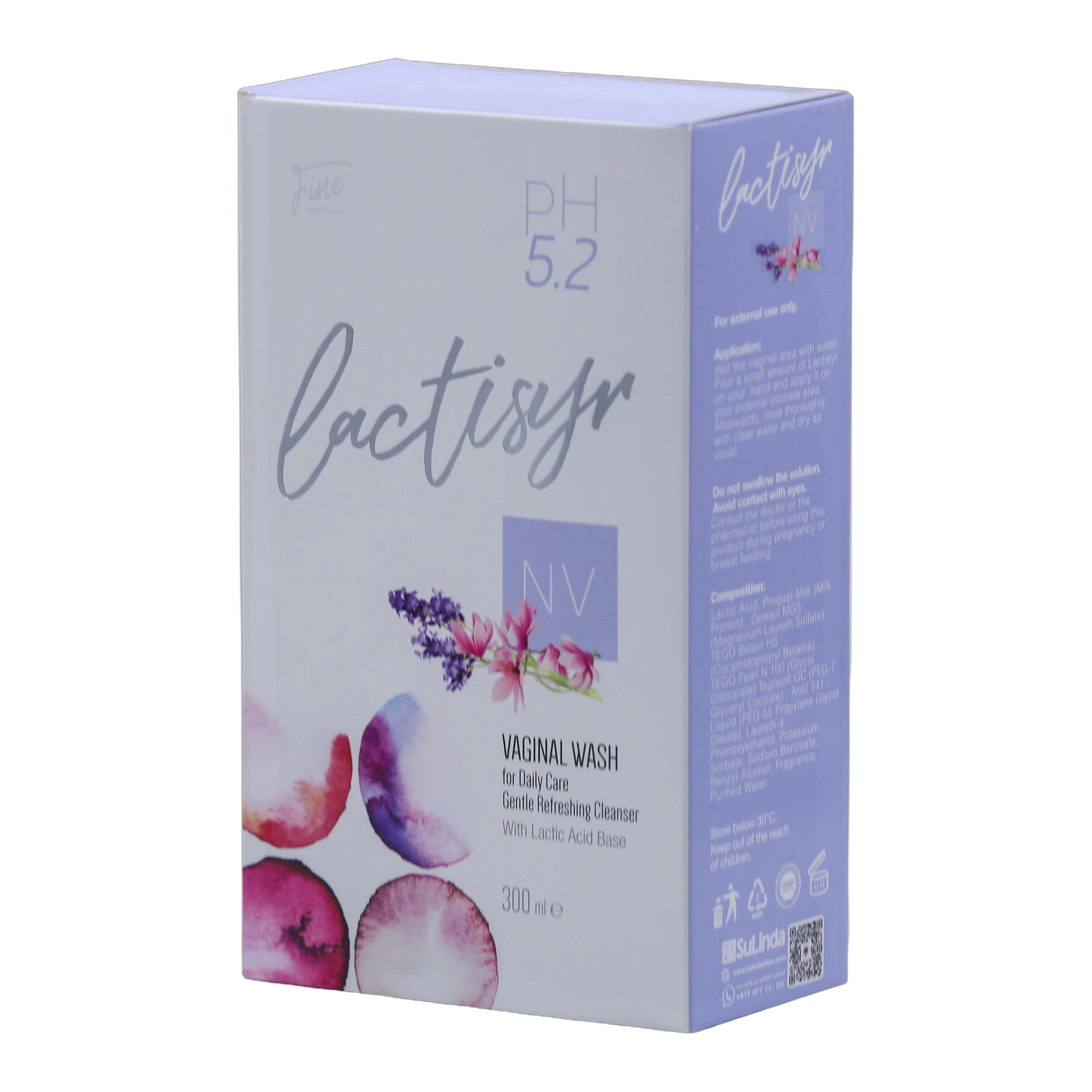 Lactisyr NV Feminine Intimate Wash with Lactic Acid  Daily Care and Fresh Protection 300 ml
