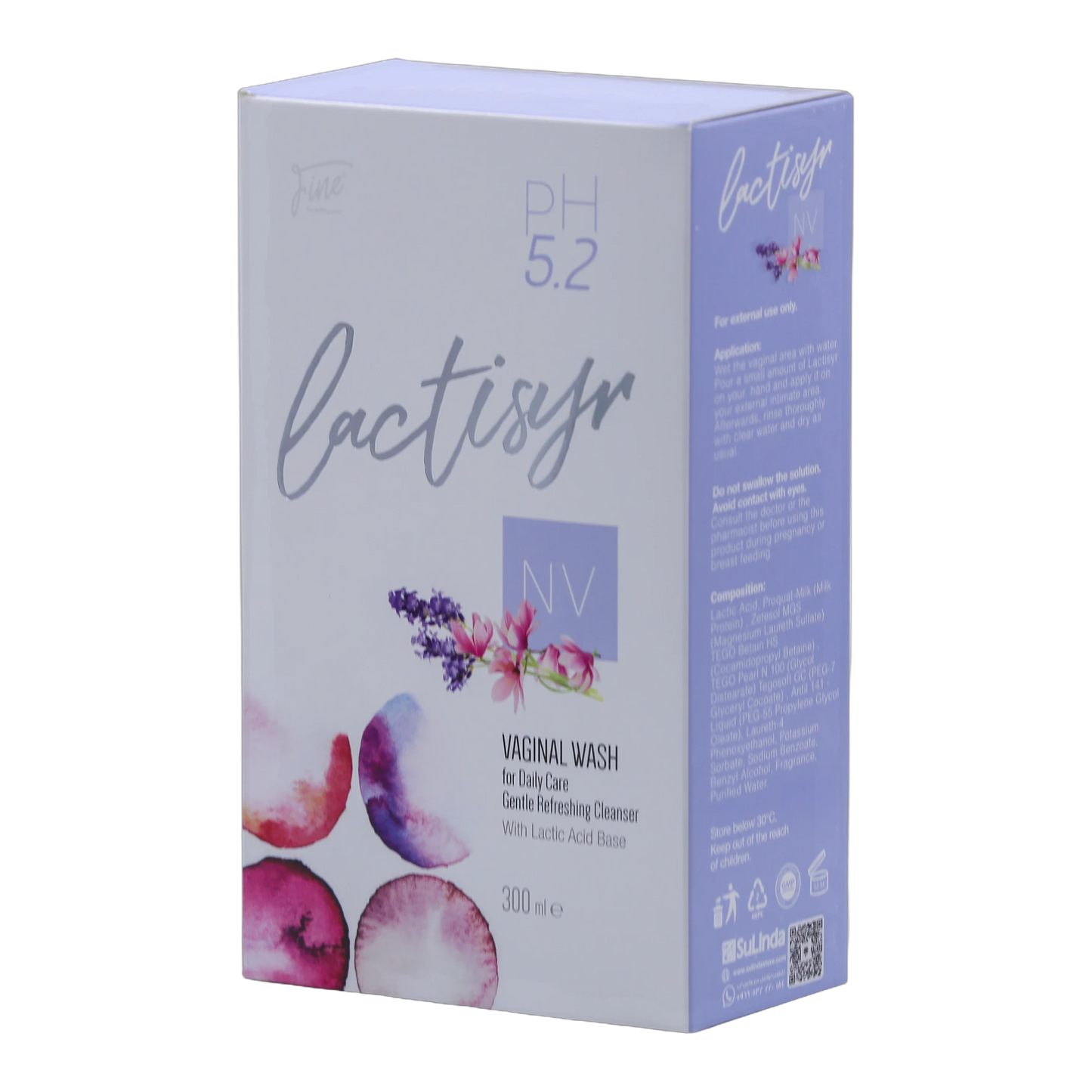 Lactisyr NV Feminine Intimate Wash with Lactic Acid  Daily Care and Fresh Protection 300 ml