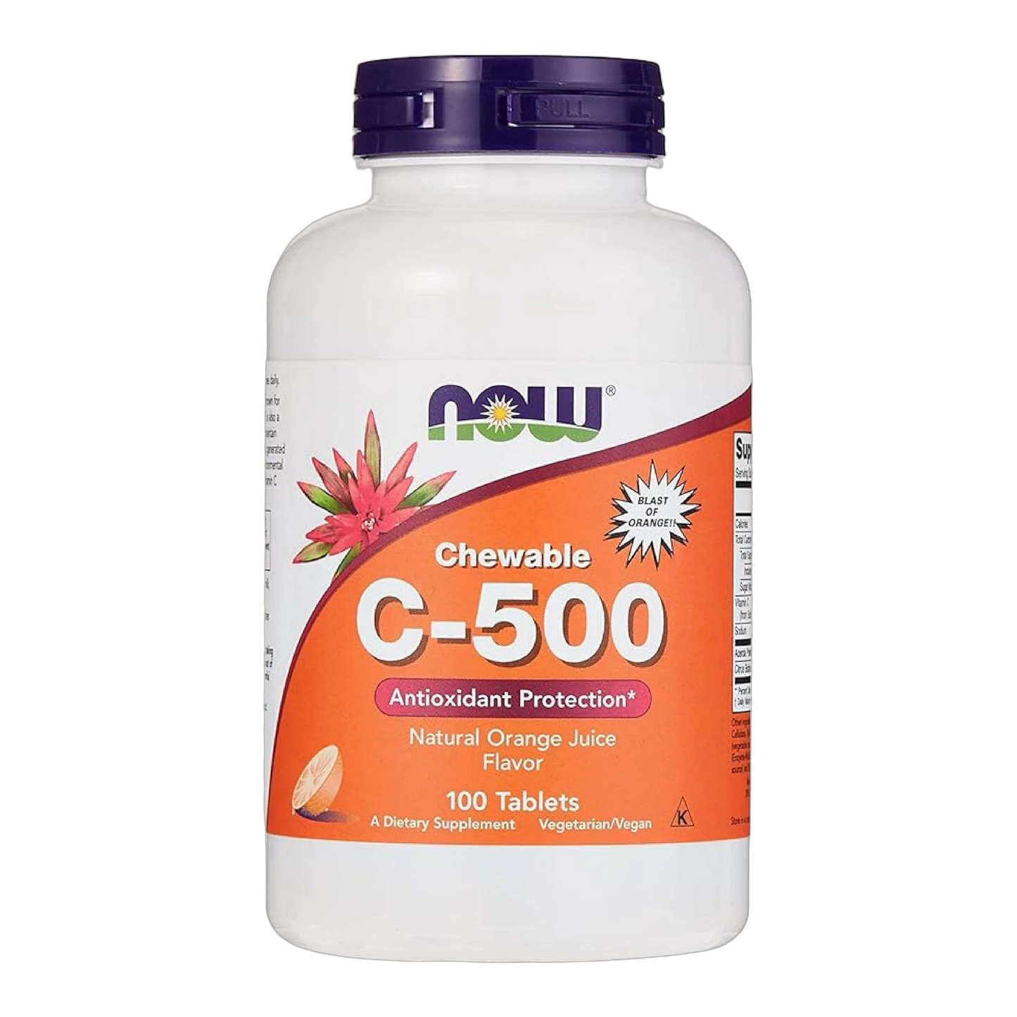 Chewable C-500 Vitamin C 500 mg Natural Orange Flavor 100 Tablets