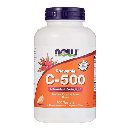 Chewable C-500 Vitamin C 500 mg Natural Orange Flavor 100 Tablets