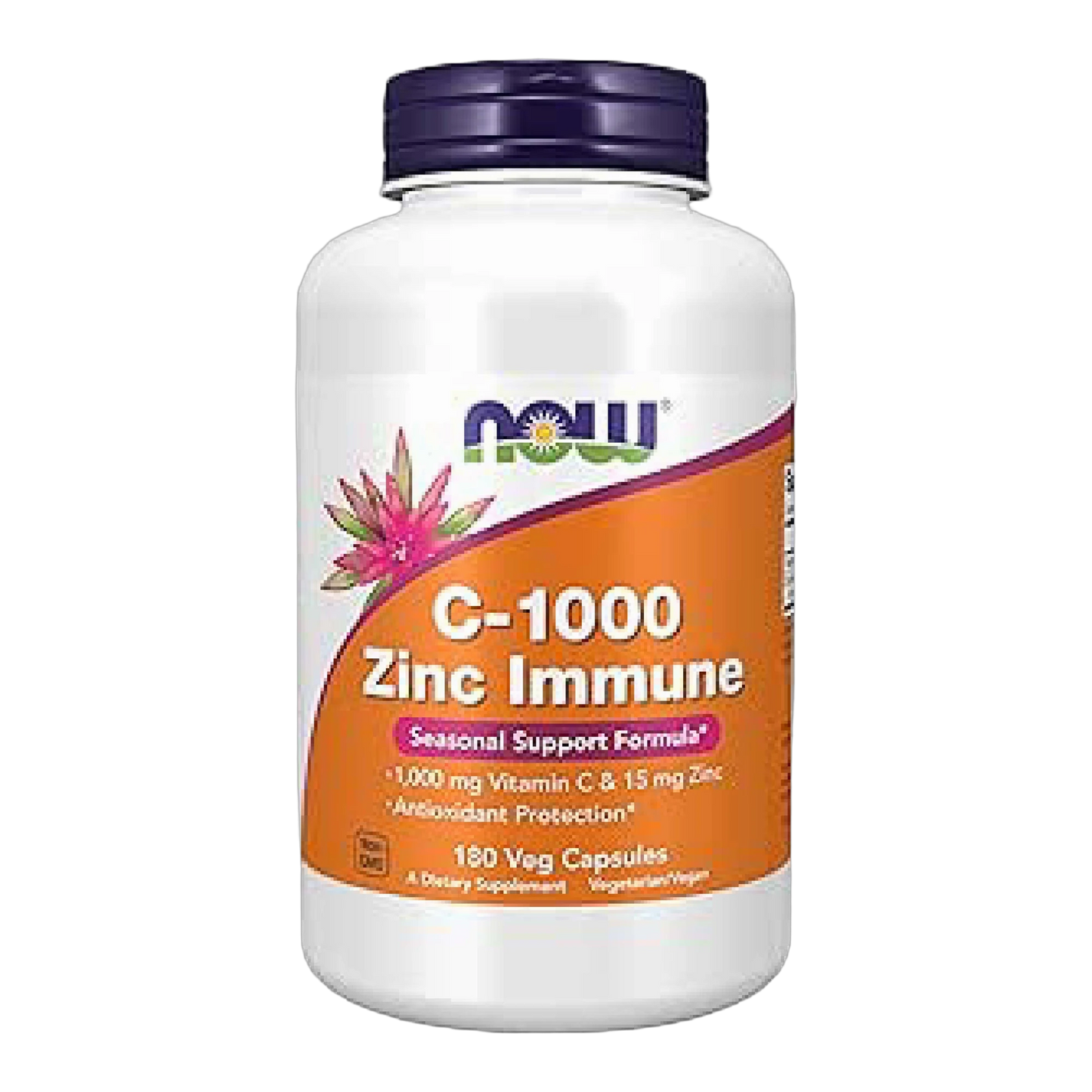 C-1000 and Zinc Immune 1000 mg + 15 mg 180 Veg Capsules