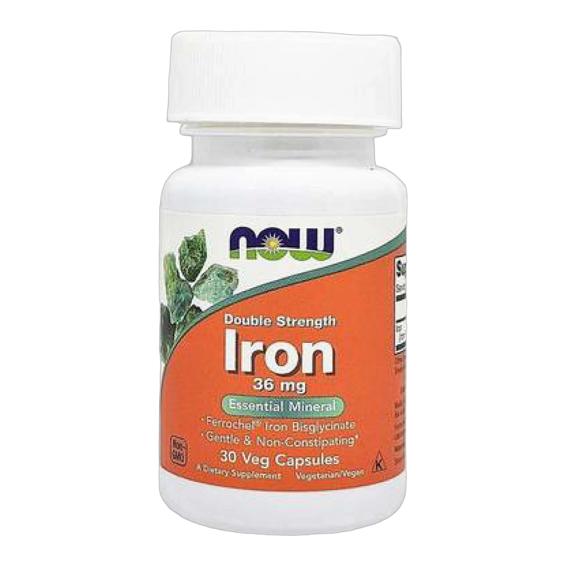 Double Strength Iron 36 mg 30 Veg Capsules