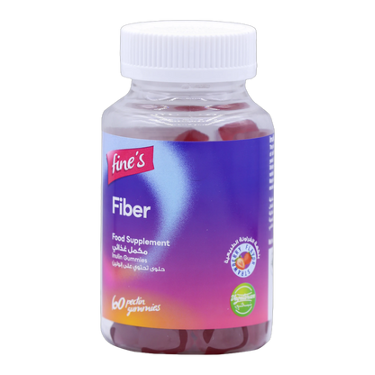 Fine's Fiber Inulin 190mg Strawberry Flavor 60 Gummies