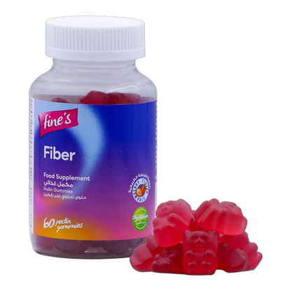 Fine's Fiber Inulin 190mg Strawberry Flavor 60 Gummies