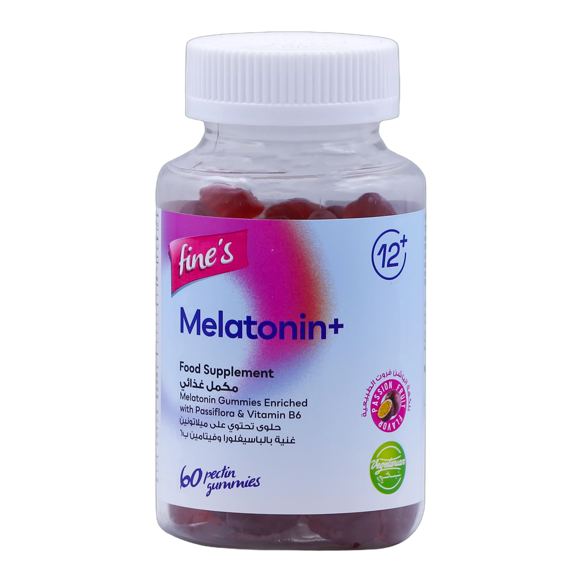 Fine's Melatonin 2 mg Gummies Passion Fruit Flavor 60 Pieces